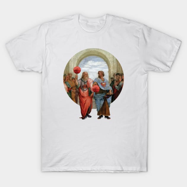 Basketball - Platon and Aristoteles T-Shirt by hayatininevreni